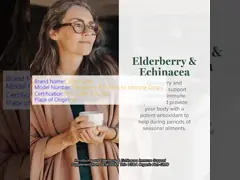 OEM USDA Capsules Supplements Organic Elderberry Echinacea Drops For Immune System