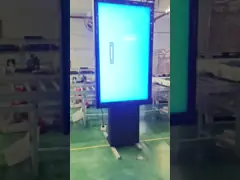 65 inch High Brightness Weatherproof Outdoor Drive Thru Menu Board with floorstanding base