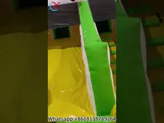 Manufacturer Inflatable Fun City Inflatable Bouncer Jumping Castle With Slide