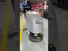 Quiet Library Floor Scrubber With Brush Assisted Driving System 18in/20in Brush Auto Shutoff Gentle Cleaning