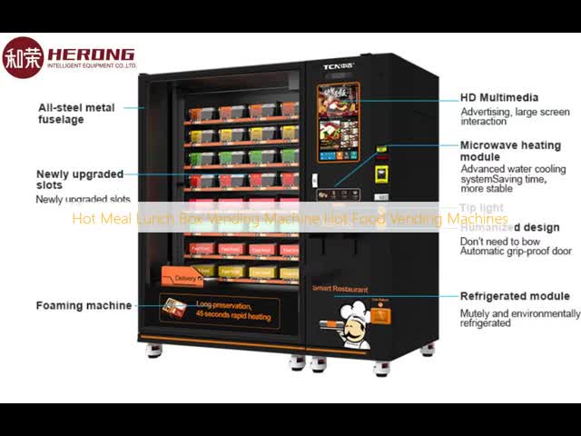 Hot Meal Lunch Box Vending Machine Hot Food Vending Machines