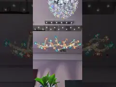 China Creative Glass Flower Chandelier Rustproof Modern Flower Chandelier supplier