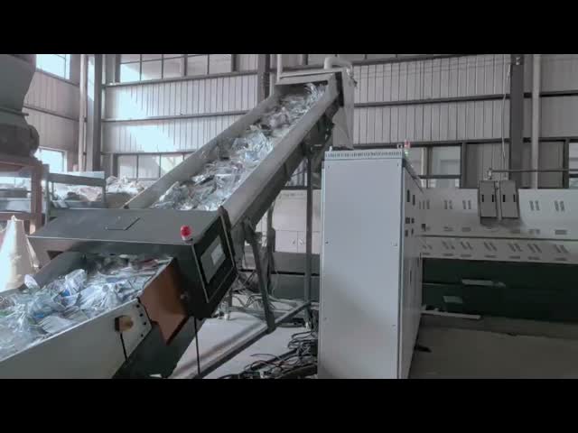 Two Stages Single Screw Extrusion Machine LDPE Plastic Film Pelletizing Machine 500 - 1200kg/h