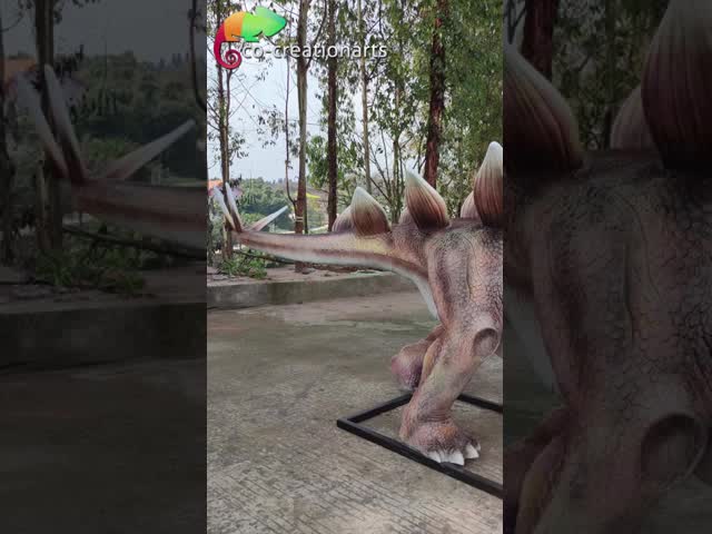 Estátua Animatronic Animatronic do Stegosaurus da fibra de vidro da réplica da prova da água
