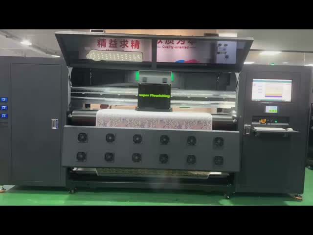 Fully Sealed Automatic Moisture Retention Digital Textile Printer With 16 Print Heads And Grade Japanese THK Guide Rails