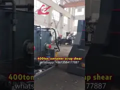 400ton Automatic Hydraulic Scrap metal shear container type