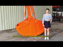 Mechanical Hydraulic Clamshell Excavator Bucket For 24-27 Tons  NM400