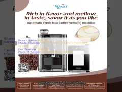 China Scan QR Code Commercial Coffee Vending Machine Touch Screen Automatic Espresso Machine supplier