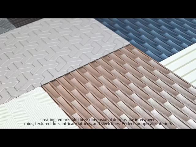 Moderno Design MDF Base 3D Decorativo Telhas de Parede Painéis Internos FSC CE aprovado
