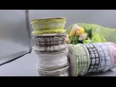 سبک ژاپنی و کره ای Puff Wrinkle Grid Band لوازم جانبی مو بسته بندی گل قوس شنا کناره شبکه نوار دست ساز