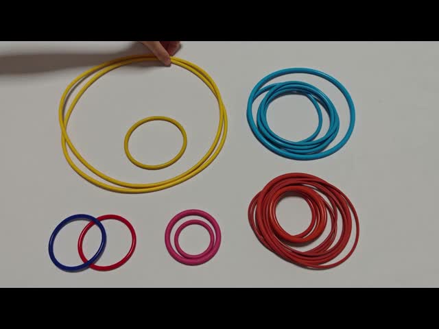 中国 工場 直接販売 高品質 色彩のある シリコンゴム O リング