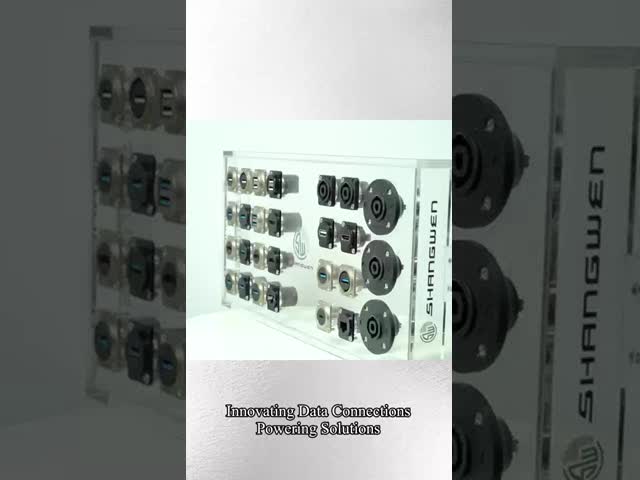 Zinc Alloy Round Data Connector for Audio Devices Dustproof and Durable