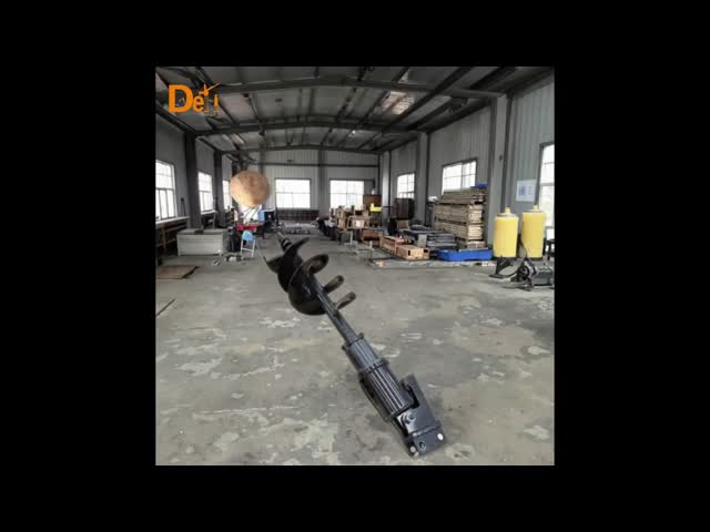 Mini Excavator Crawler Digger Auger Accessories Spiral Drill For Construction