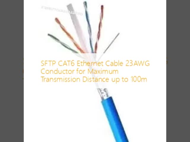 最大送信距離最大100mまでのSFTP CAT6イーサネットケーブル電源