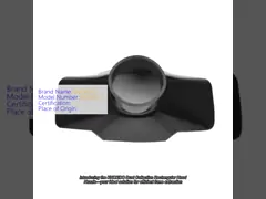 Récupération de poussière buse de capuche rectangulaire pour l'interface du conduit de fumage du bras de bambou de 55 mm video