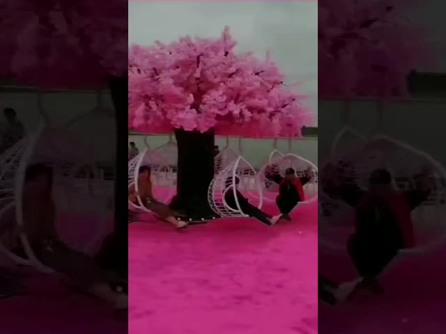 幼児 インタラクティブな 花の木 スウィング 単体プレイヤーのための遊び場機器