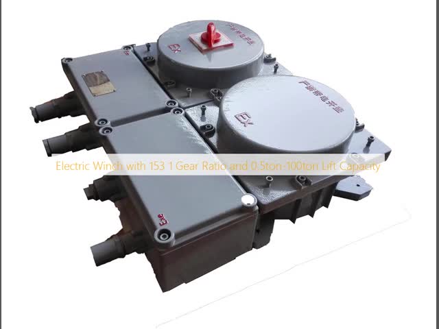 Electric Winch with 153 1 Gear Ratio and 0.5ton-100ton Lift Capacity