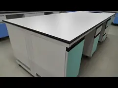 ISO Certified Island Benches In Laboratory Work Station Furniture Anti Alkali
