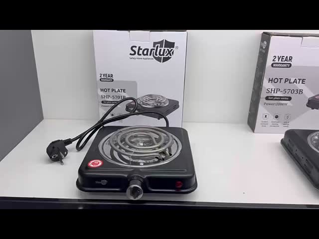 Portable Single Burner Electric Stove 1000W Spiral Coil Hot Plate Kitchen Stove
