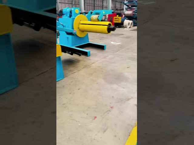 Automatic Speed Hydraulic Expansion Coil Slitting Machine 35t 1500mm With PLC Control System