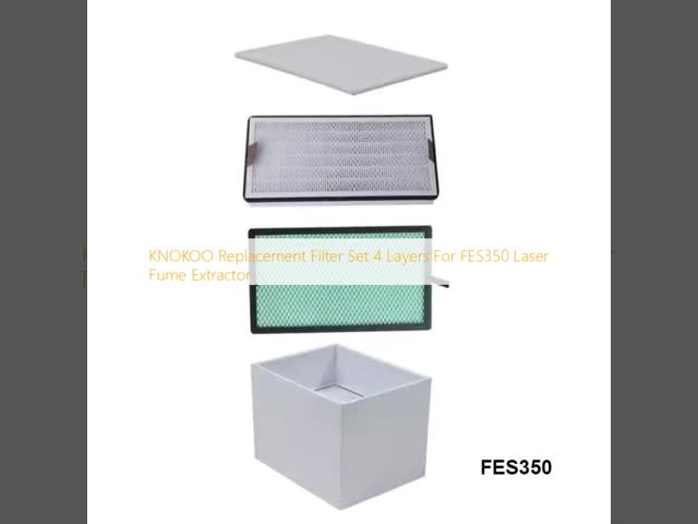 KNOKOO レーザー煙抽出機のための 4 層の交換フィルターセット