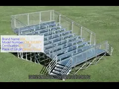 Customized Colors Steel Galvanized Portable Aluminum Bleacher For Luxury Outdoor Football Stadium