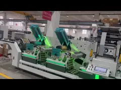 Upgrade Die Cutting Process Flexo Unit Intermittent Die Cutter Machine 0.15mm Accuracy 800mm Max Unwinding Dia