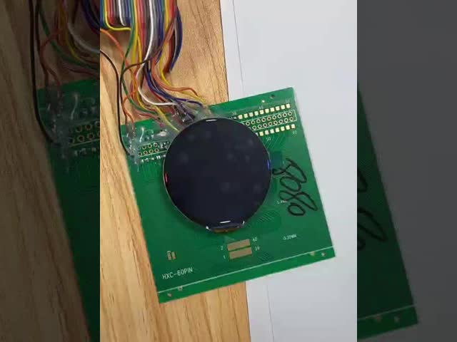 1.85 inch TFT round display module with touch panel   360*360 dots   QSPI/MIPI/8BIT/RGB  interface driving IC ST77916   450c/d