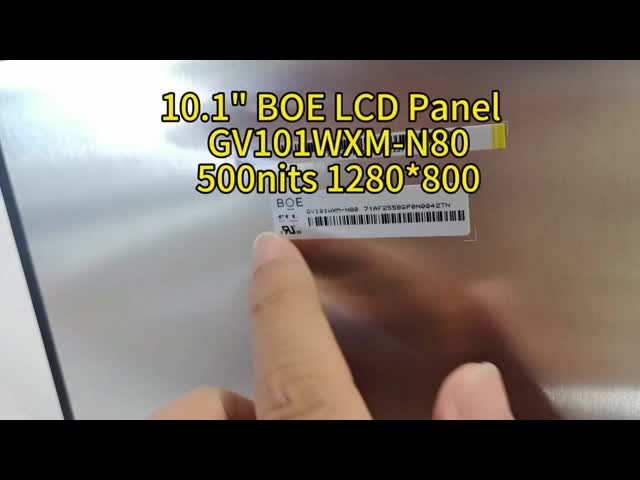 BOE GV101WXM-N80 10.1インチ LCD パネル 産業用制御パネル用 500 ニット明るさ