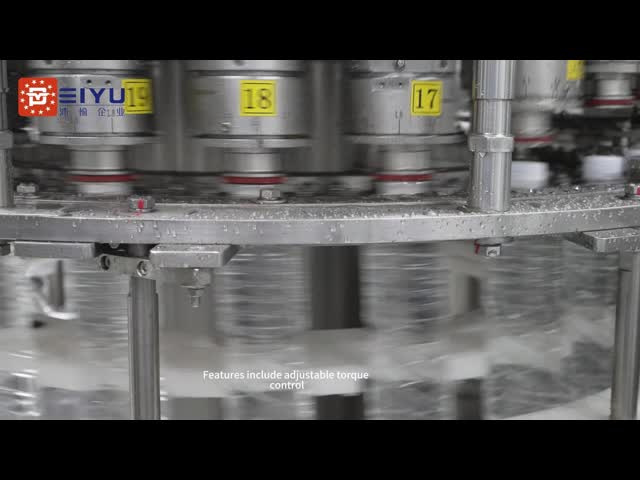 PLC PET ボトル プラスチック 蓋機 自動 高速蓋機