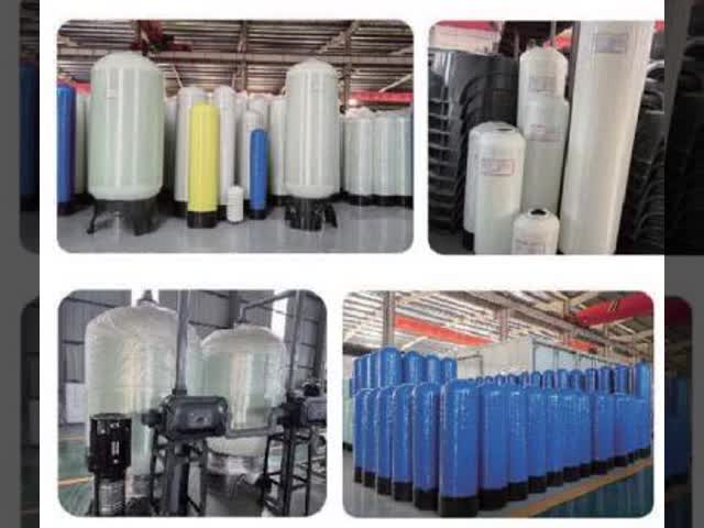 1454インチ FRP ガラス繊維タンク 直径350 × 1400mm 流量2.5-3.0T/H ビデオ