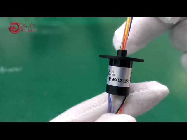 12 Circuits 2A Mini Slip Ring With Flange Small Installation Space