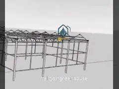 Organic Crop Farming Polycarbonate Greenhouse Indoor Vegetable Greenhouse