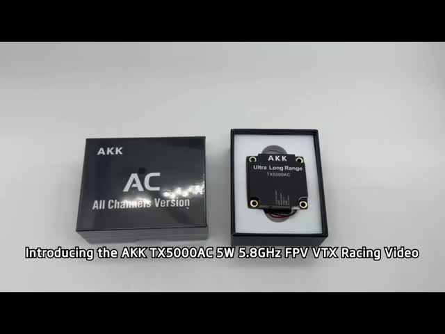 ドローン部品 AKK TX5000AC 5W 5.8GHz FPV VTX 96CH レーシングビデオトランスミッター 5.8G FPV レーシング RC クワッドコプター用 48g 重量