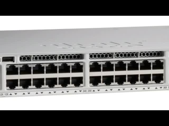 Interruptor portuário C9200L-48P-4 X-E In Stock do Uplink de 9200L 48 novos originais PoE+ 4x10G