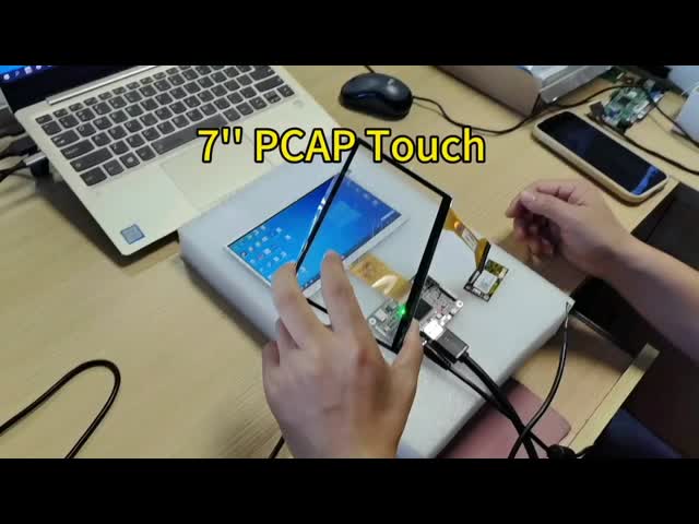 7インチPCAPタッチセンサー テンパーガラスカバーレンズ ILI2511タッチコントローラ