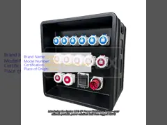 China Black Load Master Generator Power Distribution Box With Overcurrent Protection supplier