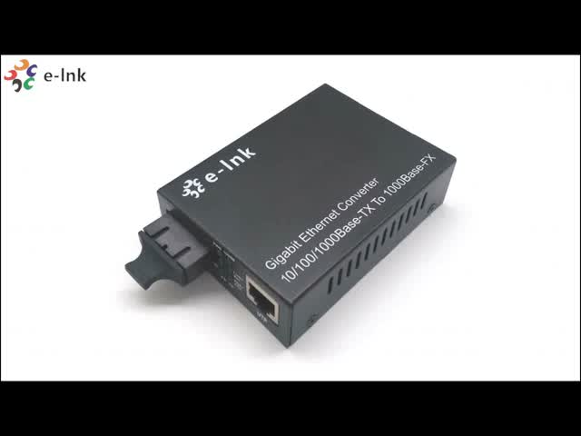 10/100/1000Mbps ギガビットイーサネット メディアコンバーター