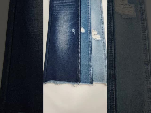 11.3oz TWILL Style 78.6% Cotton DARK INDIGO Denim Fabric 10*7 construction For Jeans