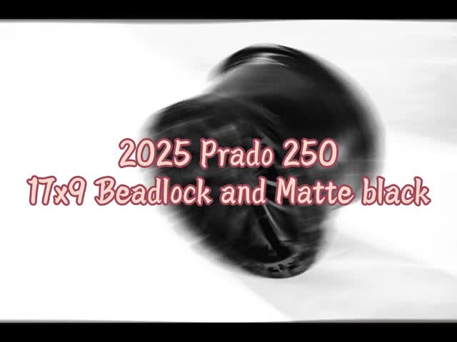 車のホイール 17x9 Beadlock 2025 Prado 250 マットブラック
