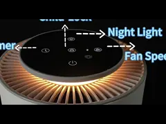 China 13 Hours Working Time 4800 MAh Battery Car Air Purifier with Low Noise supplier