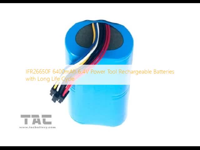 IFR26650F 6400mAh 6.4V Power Tool Rechargeable Batteries with Long Life Cycle