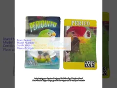 China Non - Toxic Plastic Pet Food Pouch With Flat Bottom And Handle supplier