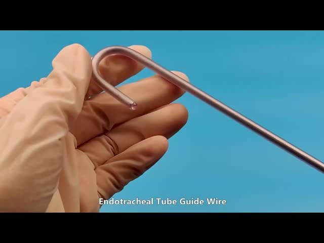 アルミニウム気管挿管スタイレット サプライヤー 医療用気管内チューブ挿管スタイレット アルミニウム+PVCワイヤーガイド
