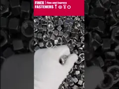 M8 Double Hex Nut DIN Standard 6.8 Grade Passivated Finish