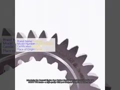 WG2210020222 Truck Spare Parts One Shaft Gear  Sinotruk HOWO T7H Engine Truck Spare Parts Apply Model Gear video