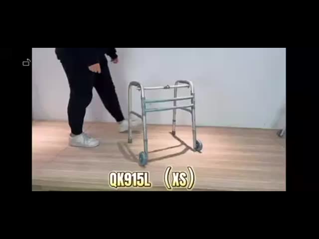 Medical Aid Lightweight Aluminium Walking Frame Rollator Foldable Custom