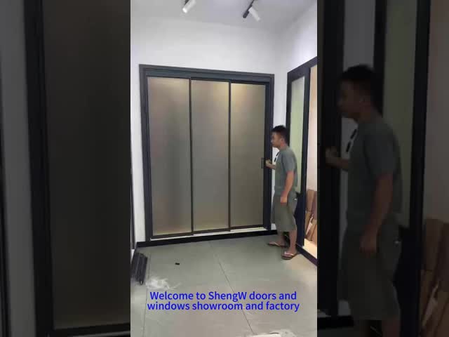 Cleaning And Contemporary Look With Aluminium Sliding Glass Doors For Home And Villa