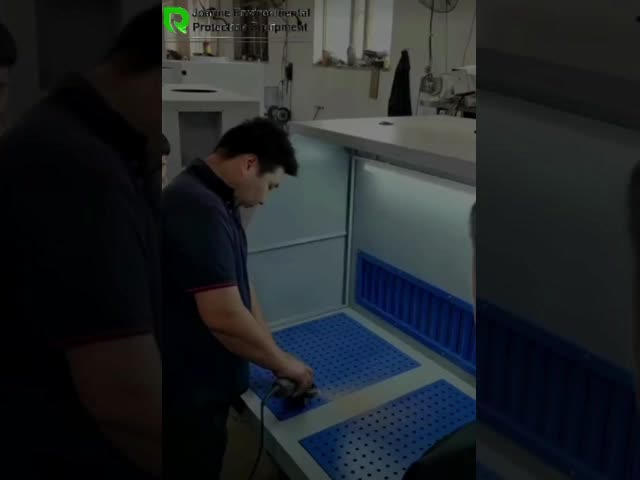 Heavy-Duty Steel Downdraft Table for CNC Grinding and Polishing