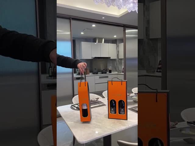 エコフレンドリーゴログラドワイン ギフトボックス シングルダブルボトル ポータブルハンドル